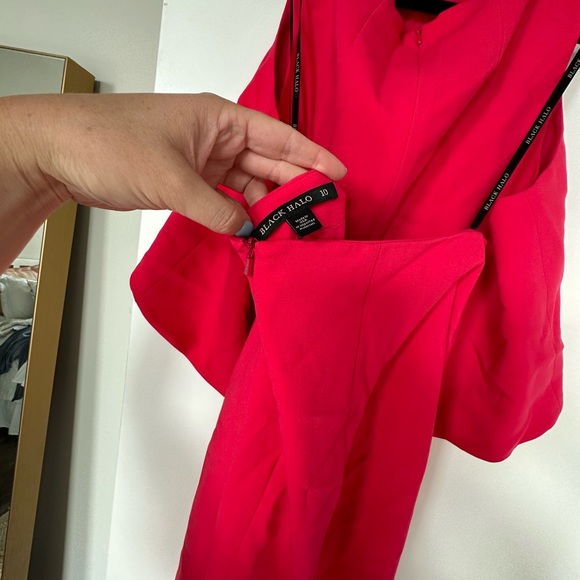 Hot pink two piece dress, Black Halo Kacie Two Piece Maxi- Laguna Pink - Picture 7 of 10